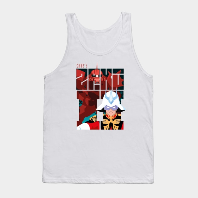 Char's Zaku II Tank Top by Yexart